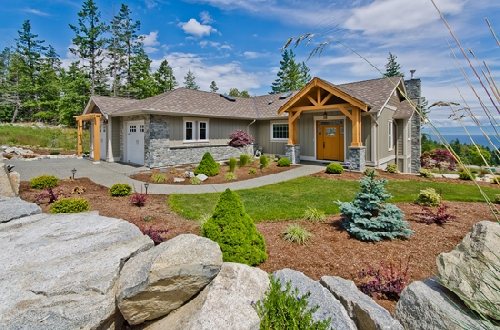 Landscaping at a GNB Builders home