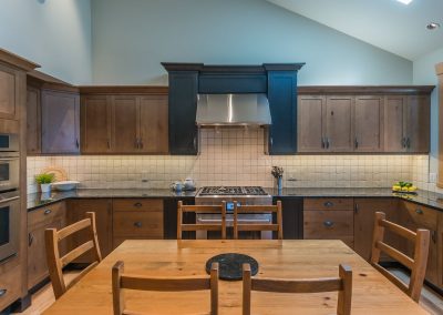 Log Renovation Nanoose: Alder Cabinets Custom Kitchen