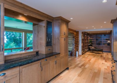 Log Renovation Nanoose: Kitchen Pass Through