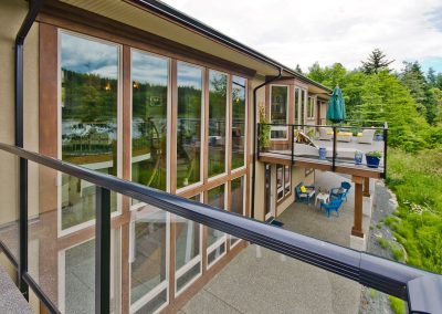 Nanoose Bay Platinum Built Green home, Fairwinds: Cedar trim detail