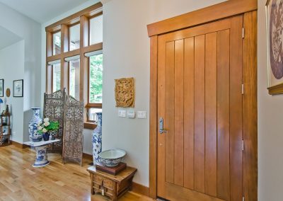 Nanoose Bay Platinum Built Green home, Fairwinds: Fir front door