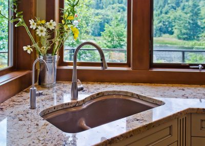 Nanoose Bay Platinum Built Green home, Fairwinds: Kohler cast iron sink