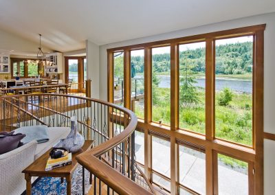 Nanoose Bay Platinum Built Green home, Fairwinds: Open staircase