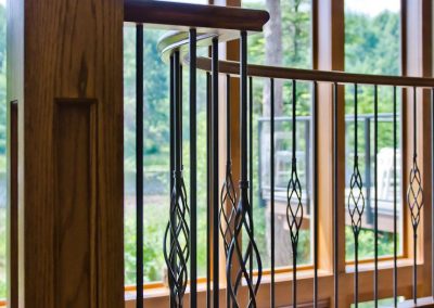 Nanoose Bay Platinum Built Green home, Fairwinds: Stair post detail