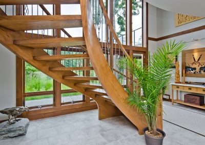 Nanoose Bay Platinum Built Green home, Fairwinds: Staircase spiral