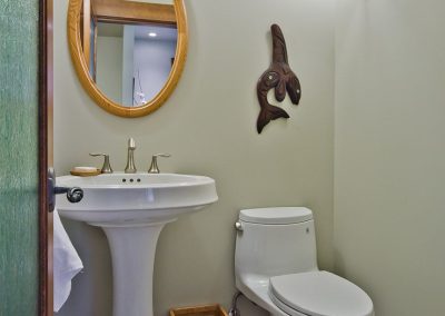 Nanoose Bay Platinum Built Green home, Fairwinds: Pedestal powder room