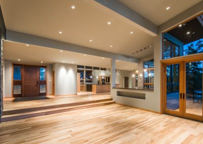 Oceanfront Nanoose Built Green Custom: Sunken Living Room