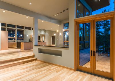 Oceanfront Nanoose Built Green Custom: Fir French Door