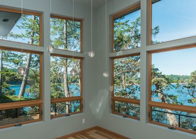 Oceanfront Nanoose Built Green Custom: ET2 Orb Pendants