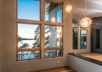 Oceanfront Nanoose Built Green Custom: Pendant Dining Light Fixture