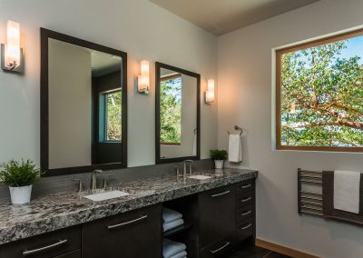 Oceanfront Nanoose Built Green Custom: Double Sinks vanity