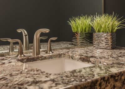 Oceanfront Nanoose Built Green Custom: Granite with sqaure sink