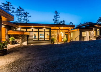 Oceanfront Nanoose Built Green Custom: Modern Custom Building