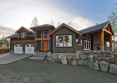 Saltair Custom Home with Detached Carriage house: House with a view