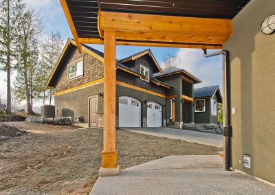 Saltair Custom Home with Detached Carriage house: Covered storage
