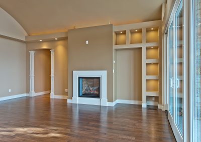 Saltair Custom Home with Detached Carriage house: Wall unit custom