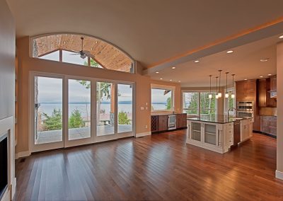 Saltair Custom Home with Detached Carriage house: Open concept
