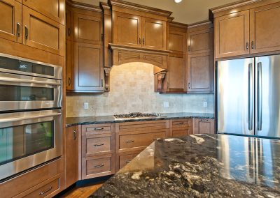 Saltair Custom Home with Detached Carriage house: cabinetry valance