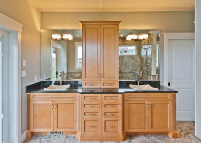 Saltair Custom Home with Detached Carriage house: Double vanity