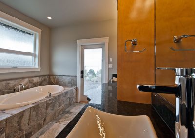 Saltair Custom Home with Detached Carriage house: Kohler sink