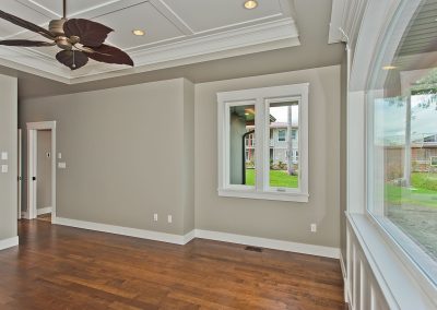 Saltair Custom Home with Detached Carriage house: Coffered ceiling detail