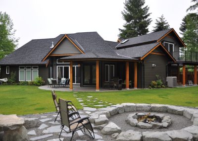 Saltair Custom Home: Rear Exterior
