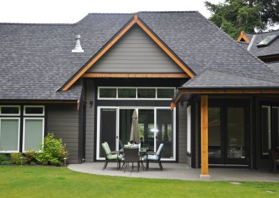 Saltair Custom Home: Back Patio