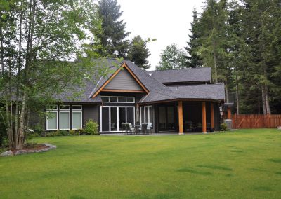 Saltair Custom Home: Exterior Back