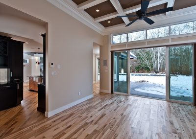 Saltair Custom Home: Four panel slider