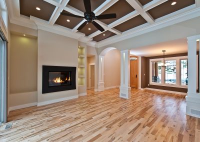 Saltair Custom Home: Great room finishing