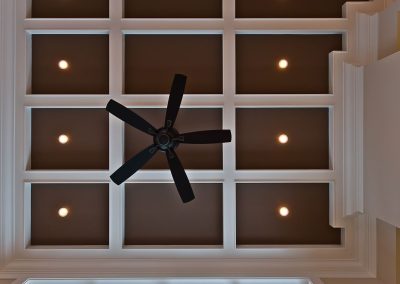 Saltair Custom Home: Coffered ceiling