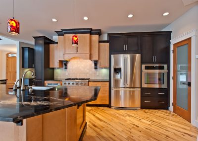 Saltair Custom Home: Pantry door from kitchen