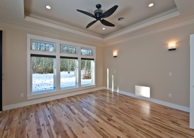 Saltair Custom Home: Master with tray ceiling