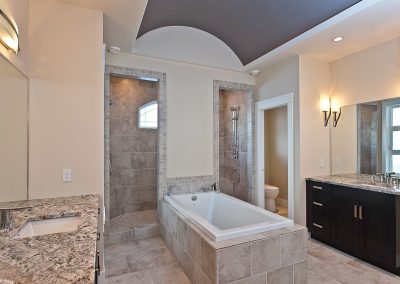 Saltair Custom Home: Centered tub