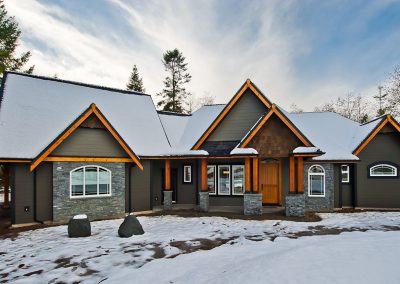 Saltair Custom Home: Saltair home in snow