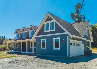 The Farm, Cottage Inspired Custom: Build Green Custom Home Garage View