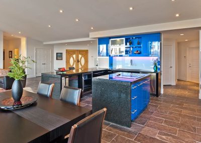 Yellowpoint Custom Built Green Platinum: Custom Night Eyes Granite Waterfall Feature