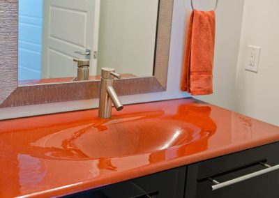 Yellowpoint Custom Built Green Platinum: Kohler Amber cast iron sink