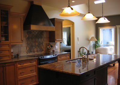 Yellowpoint Custom Home: Tuscan and Charcoal cabinets