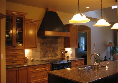 Yellowpoint Custom Home: Wood hood fan