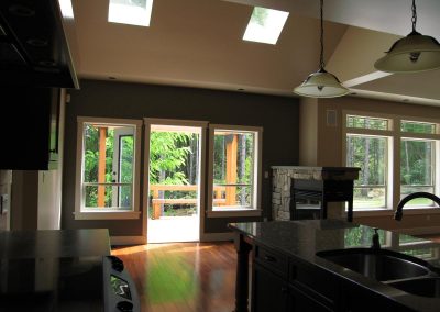Yellowpoint Custom Home: Patio from kitchen