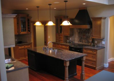 Yellowpoint Custom Home: Corner walk-in pantry