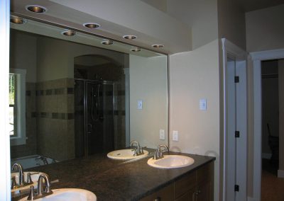 Yellowpoint Custom Home: Custom Home Ensuite Vanity