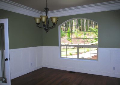 Yellowpoint Custom Home: Dining room wainscotting