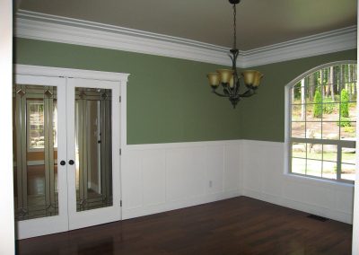 Yellowpoint Custom Home: Double French glass doors