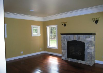 Yellowpoint Custom Home: Golden yellow
